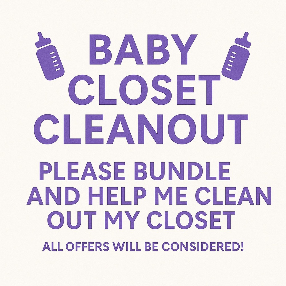 Baby Closet Cleanout Sign
